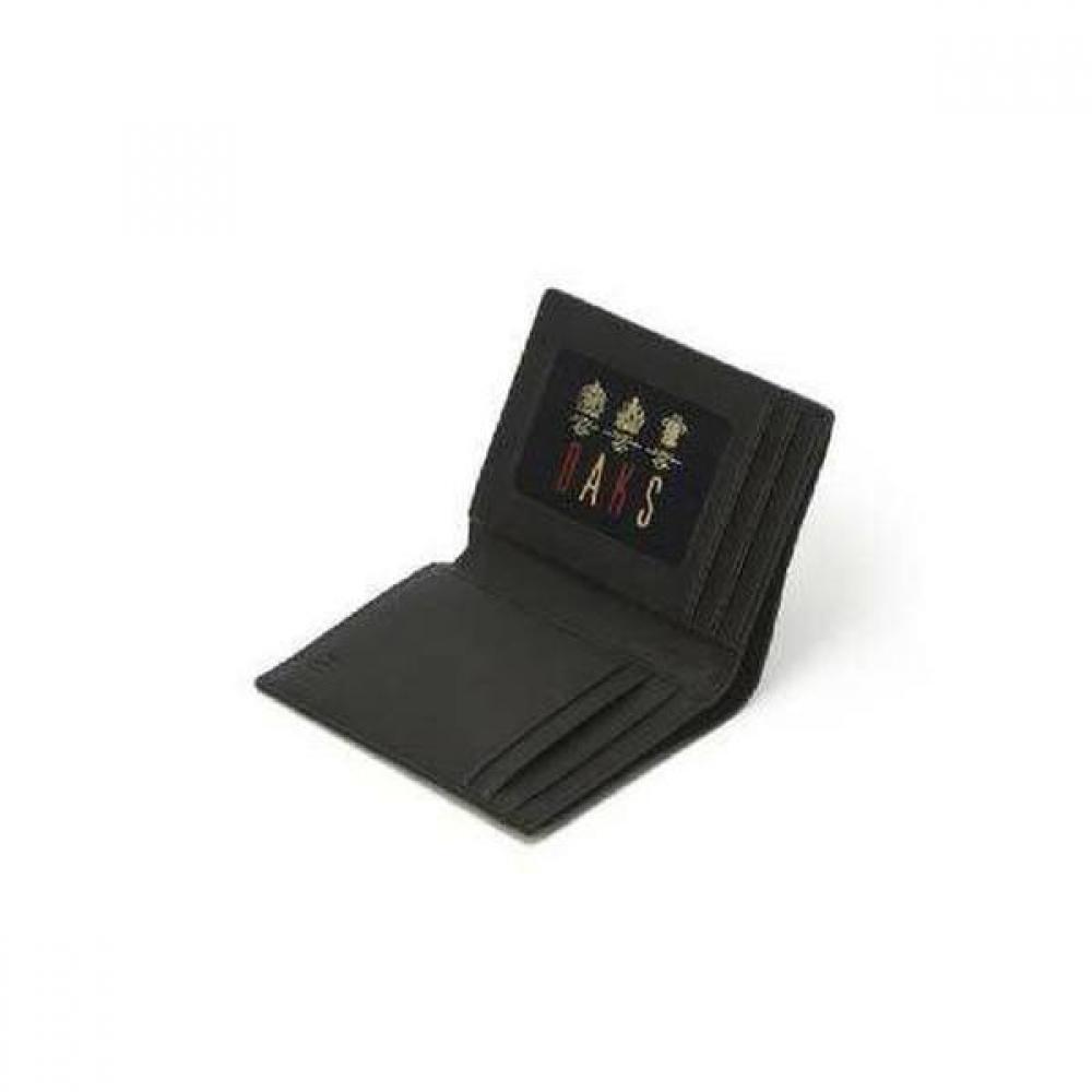 Daks Black Cowhide Wallet With Embossed Pattern Dbwa1f375bk