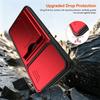 For Honor X5C X5D Plus Case multi-layer structure, shockproof cover with bracket, card slot, lens protection