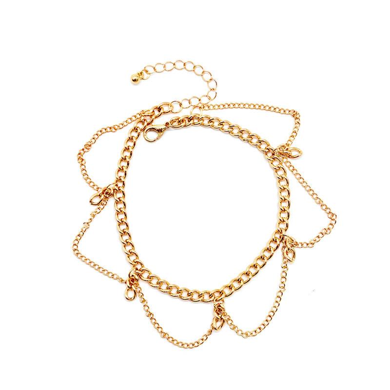 Fashion Personality Versatile Wave Tassel Cheap Foot Accessories Women's Bohemian Street Shoot Anklet