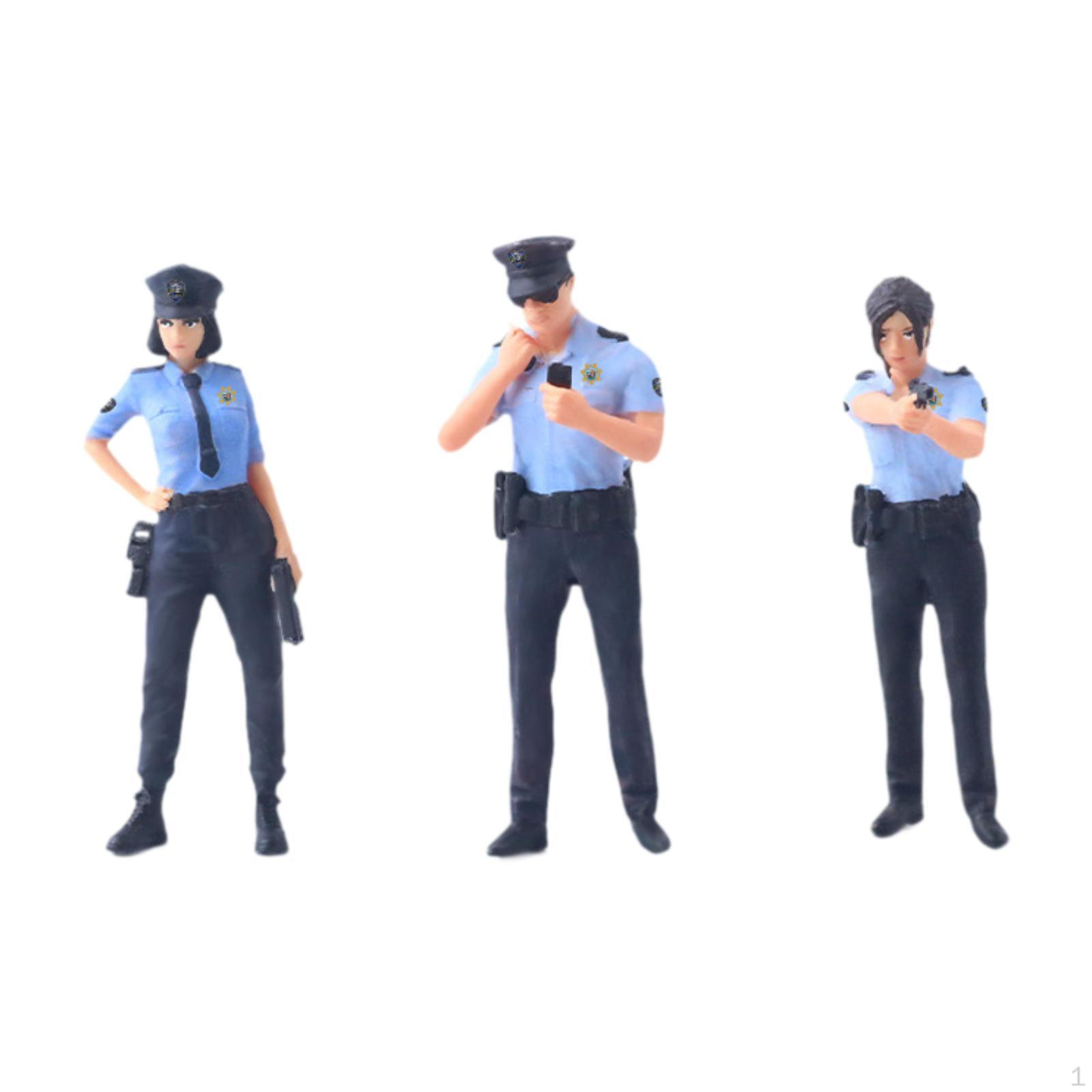 

3 шт. Фигурка в масштабе 1/64, Модель поезда, Архитектурная смола, Диорама, Коллекция, Украшение стола, Стоящая