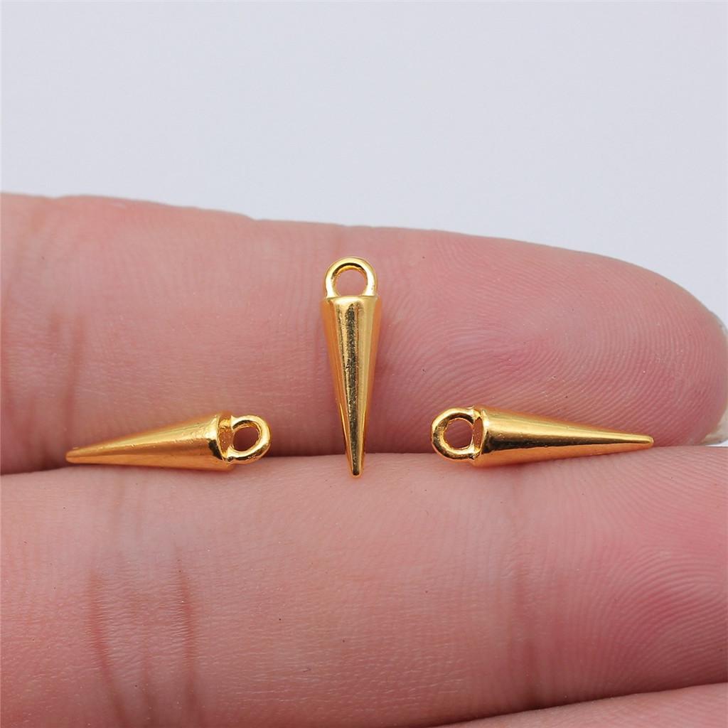 Accessories Parts Cone Shape Pendant End Beads Vintage Jewelry Supplies SA051
