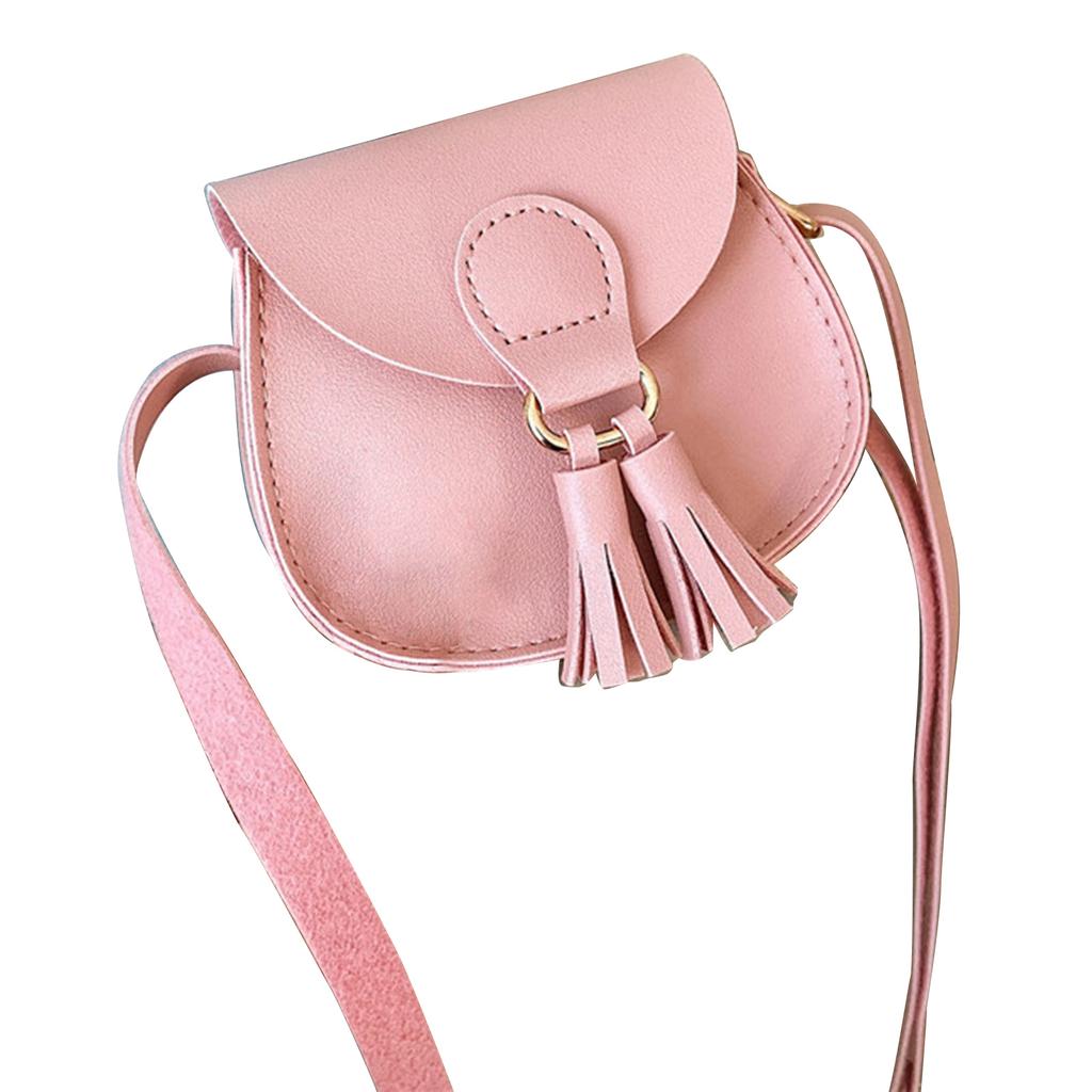 Cute PU Leather Shoulder Bag Crossbody Bags for Girls Children Small Coin Purses Multi-function Purse
