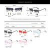 Streetwear Sun Glasses Tassel Sunglasses Rimless Wave Eyewear Sun Glasses Tears Flame Sunglasses