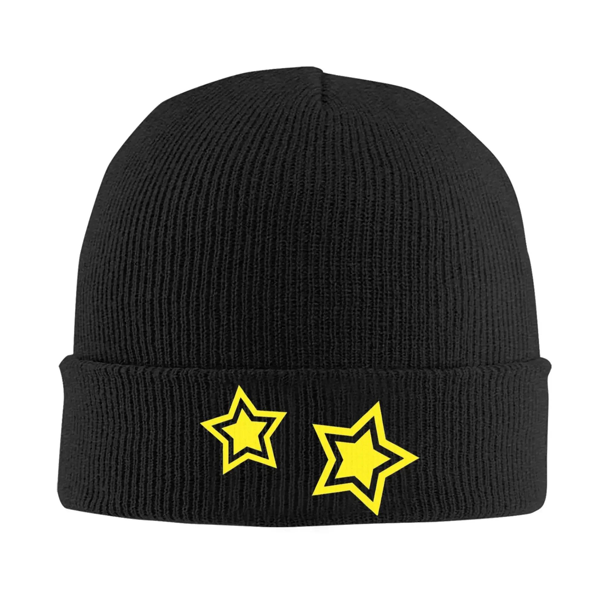 

В язана шапка Primal Stars B-Brawls S-Stared для жінок чоловіків Шапки-біні Шапки на осінь зиму Акрилова В язана гачком Шапка-диня One Size