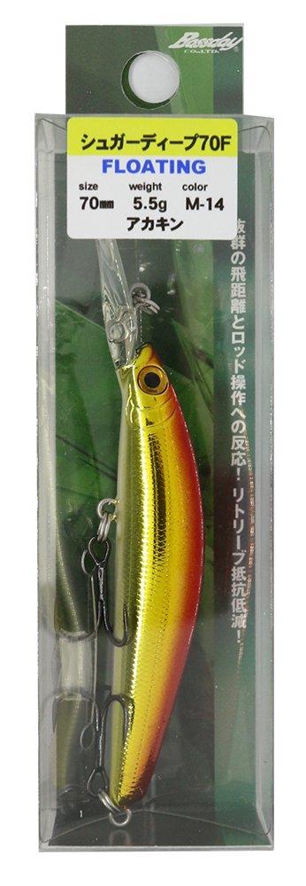 Воблер Bassday Minnow Sugar Deep 70F 70мм 5.5г Akakin M-14 70mm