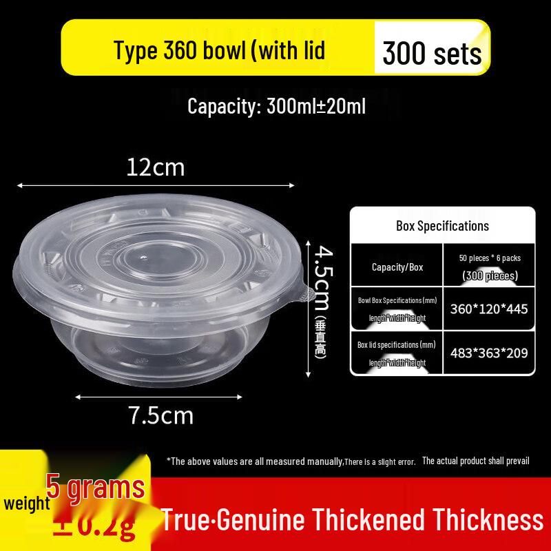 Thickened Disposable Food Container