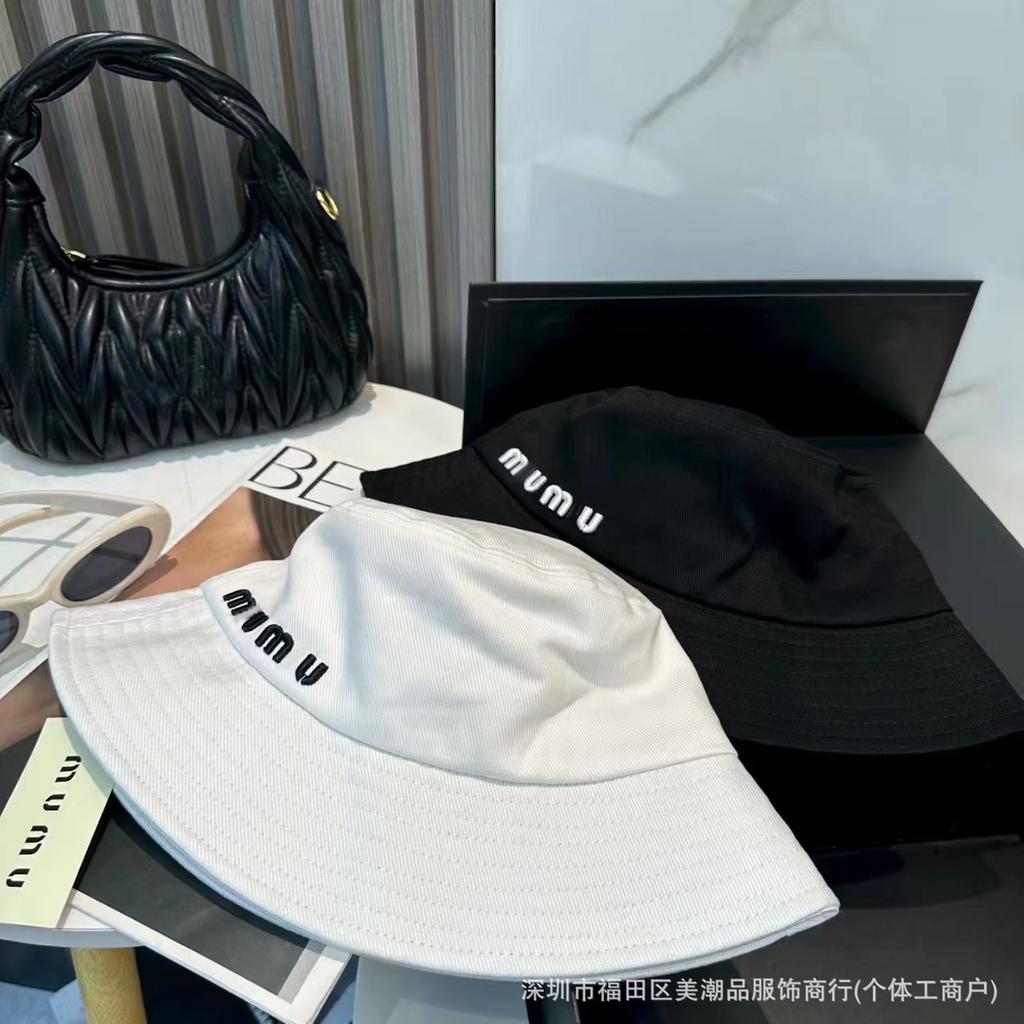 Xiaohongshu Letter Embroidery Bucket Hat Fashion Versatile Basin Hat Show Face Small Casual Couple Travel Visor