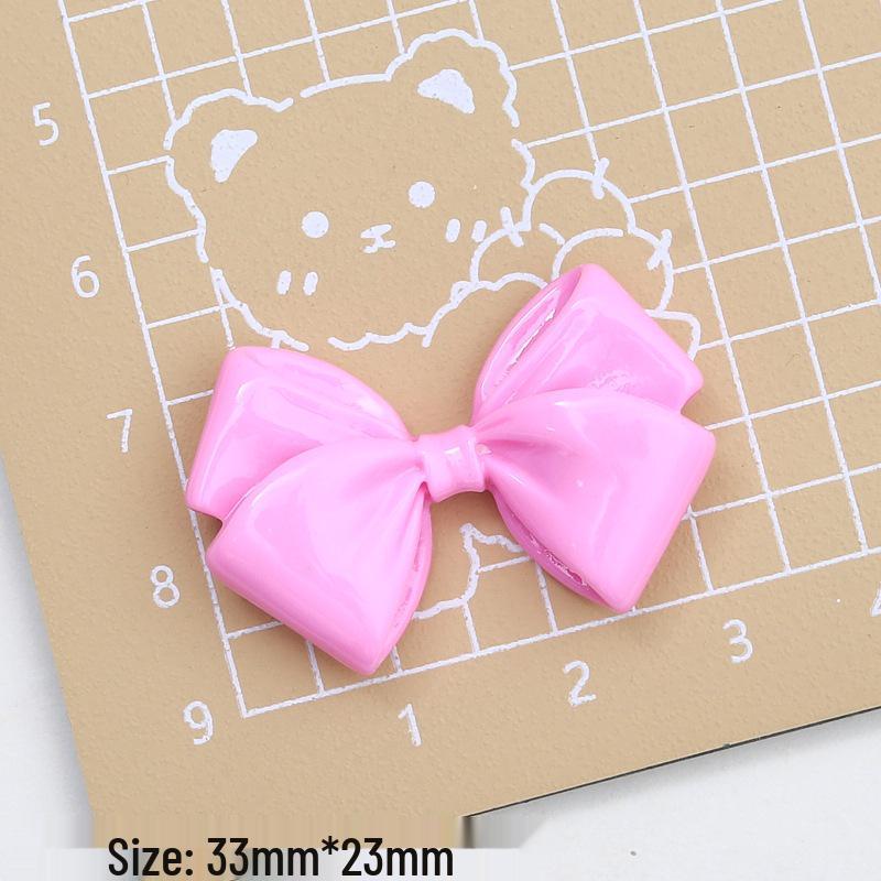 Multicolor Cartoon Bow Resin Jewelry & Shoe Clip DIY Accessories