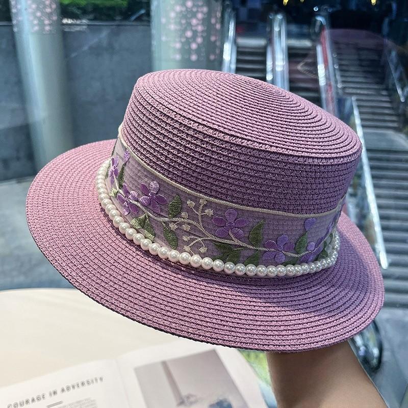 

Summer Straw Hat With Wide For Sun Protection And Breathability