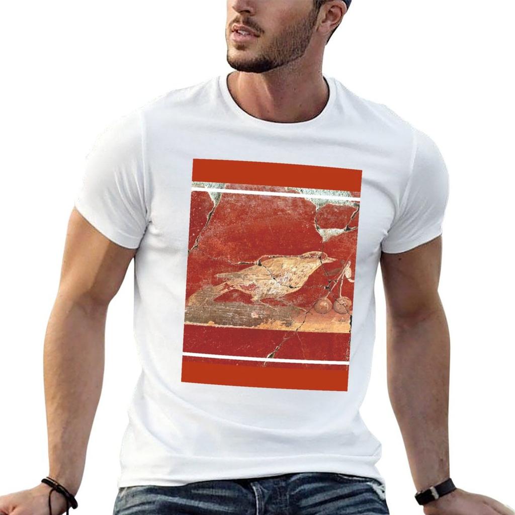 Pompeiian Bird Cherries Graphic Tshirt Cotton T Shirt Pack Cotton T Shirts High Quality Tshirt