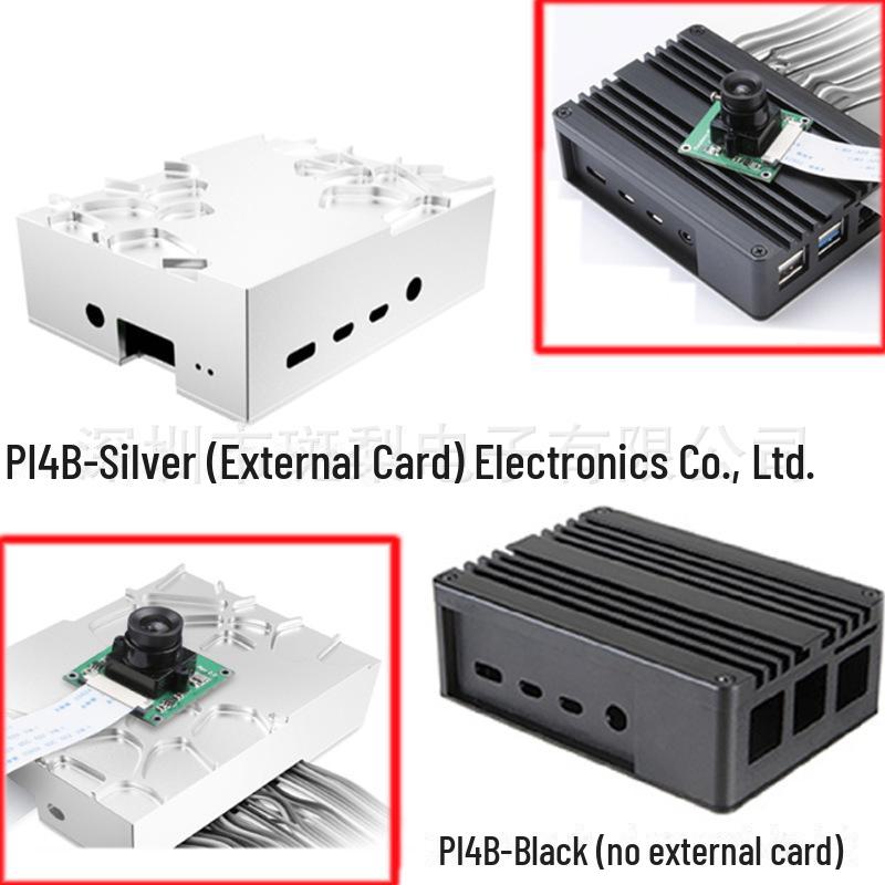 

Raspberry Pi 4 Model B Aluminum Alloy Heat Dissipation Case