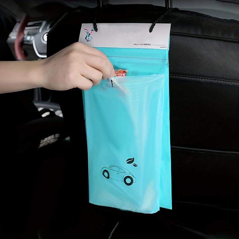 50PCS Car garbage bag adhesive disposable creative car storage hanging car garbage bin car interior supplies