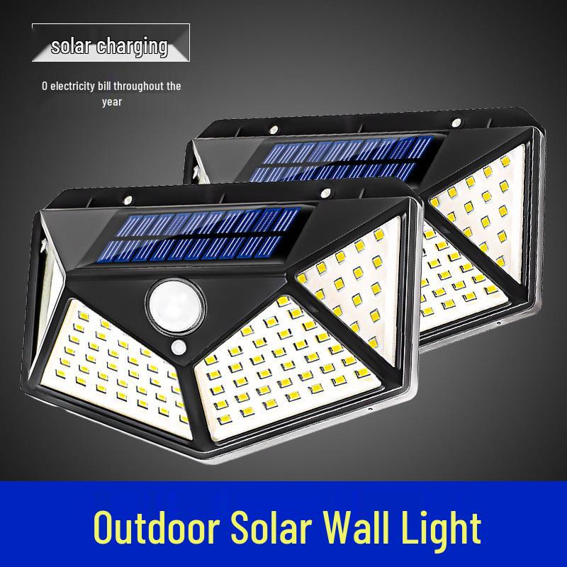 Solarbetriebene LED-Außenhofleuchte mit Bewegungssensor, Wasserdicht, für Fernbedienung und Straßenbeleuchtung
