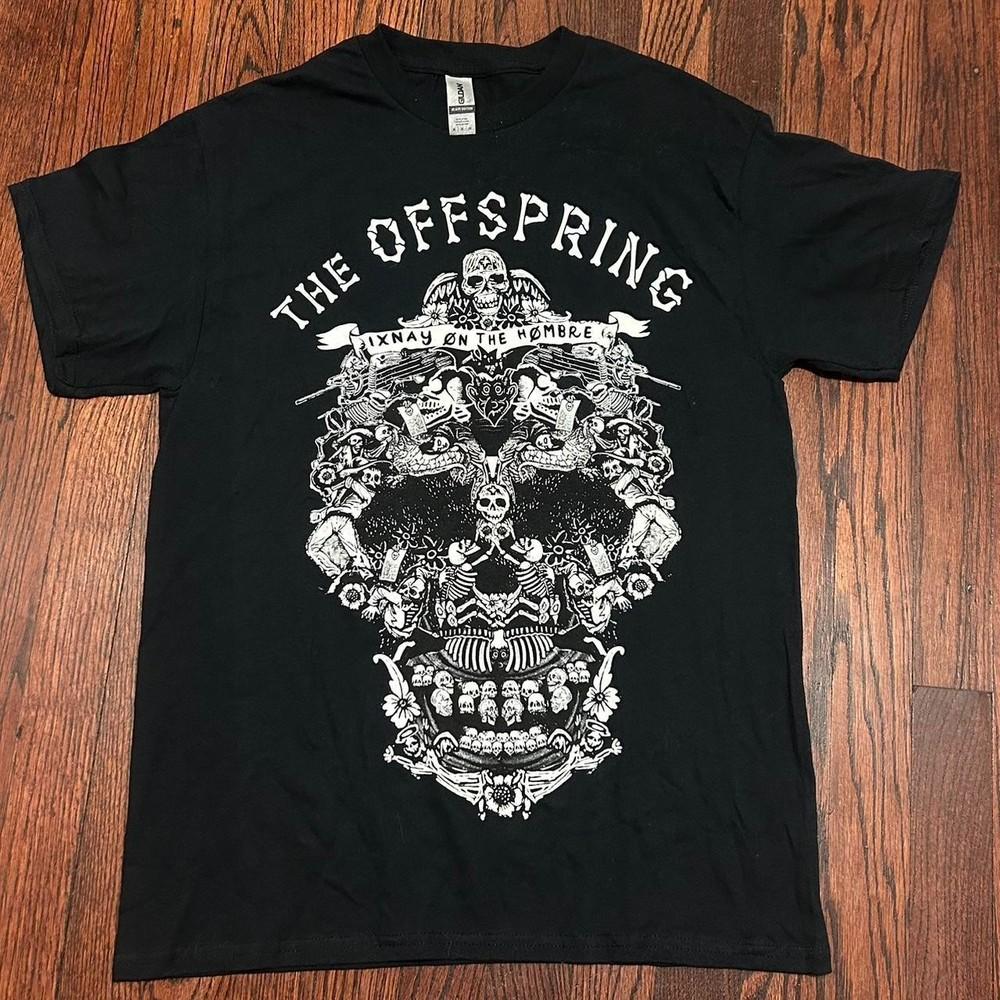 The Offspring rock music tour concert short sleeve black retro shirt KV39335 Unisex T-Shirt XL
