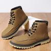 Leder Martin Stiefel Herren neue High-Top Workboots Herren mattes Rindsleder amerikanische Retro Lokomotivstiefel vielseitige Herrenschuhe