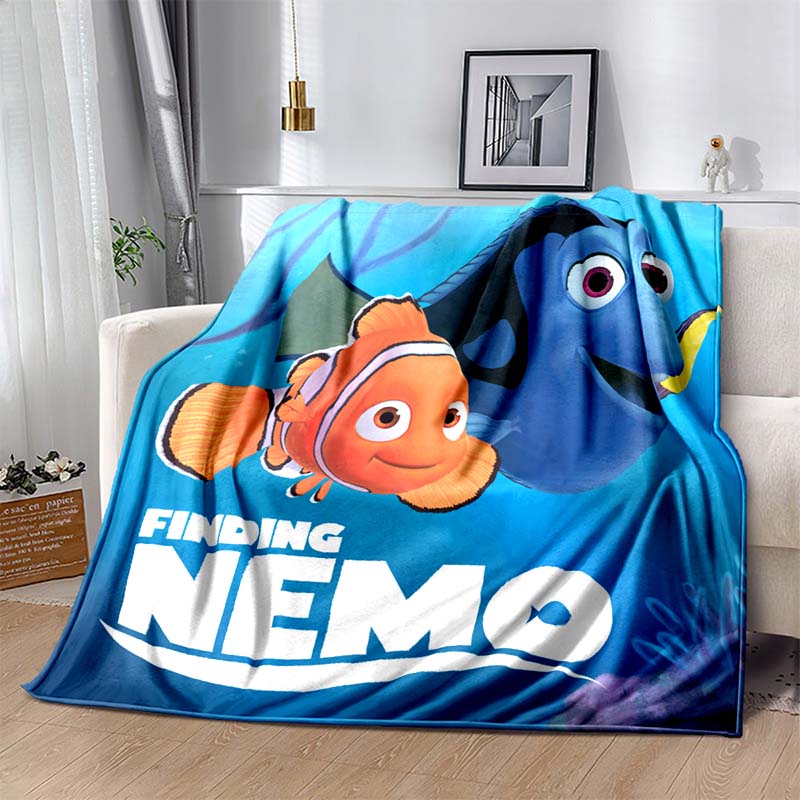 Disney Finding Nemo Pattern Blanket Warm Soft Fluffy Kids and Adult Sofa Bed Throw Blanket Outdoor Travel Camping Luxury Gifts
