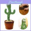 Charming Electronic Shake Body Dancing Cactus Plush Toy With Learning Speaking Feature