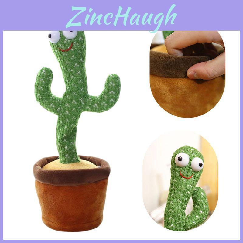 Charming Electronic Shake Body Dancing Cactus Plush Toy With Learning Speaking Feature