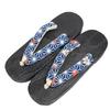 Geta Burnt Paulownia Black [KYOETSU] Clogs, Wood, Base, Women's (S, 15)