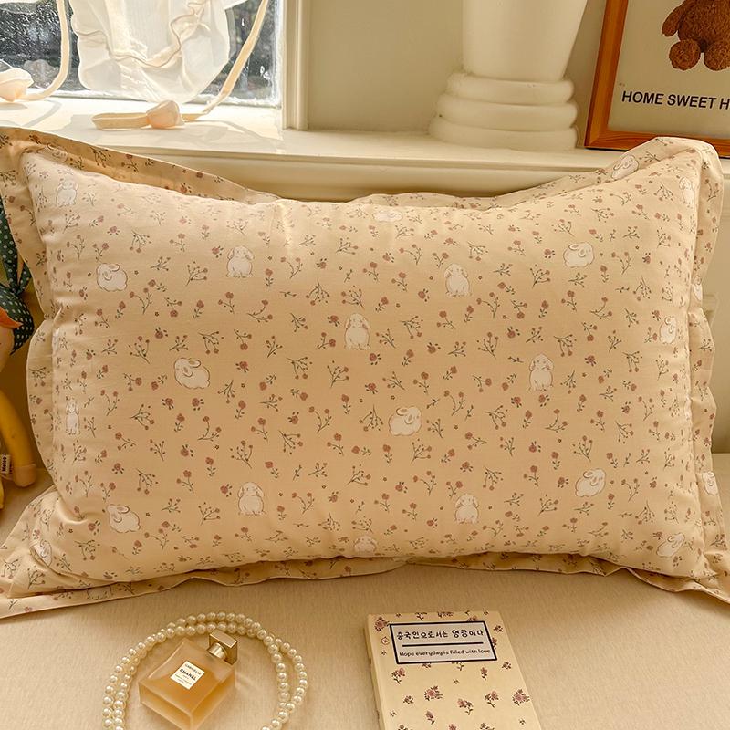 100% Baumwolle Kissenbezug Set - Zwei Stück: Einzeln 40x60cm, Extra Groß 48x74cm, Kernbezug 50x80cm