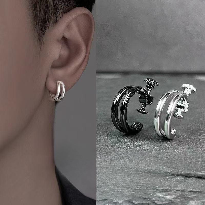 Ear Hook Male Screw Style Adjustable Tightness Ear Ring Ear Bone Clamp Without Ear Piercing Holes
