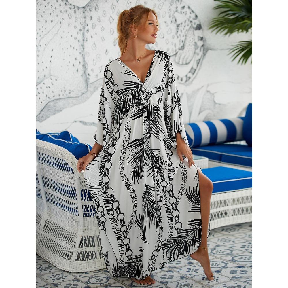 Women's Loose Plus Size Beach Cover Dress