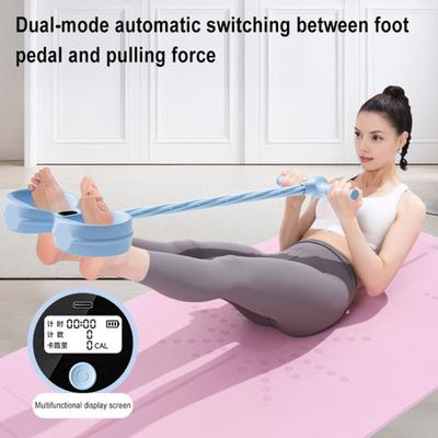 6-Tube Pedal Ankle Puller Resistance Band with Counter Handle Elastic Yoga Sit-up Pull Rope Men Women Pedal Tensioner Exerciser Workout Equipment