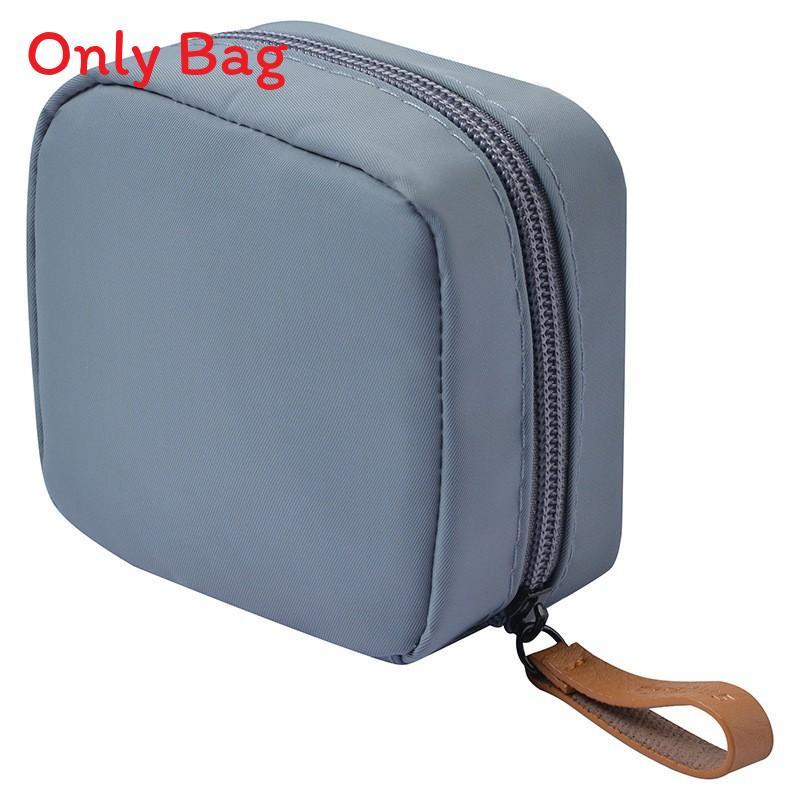 Portable Travel Makeup Bag With Nylon Material Compact Organizer For Cosmetics And Toiletry Storage