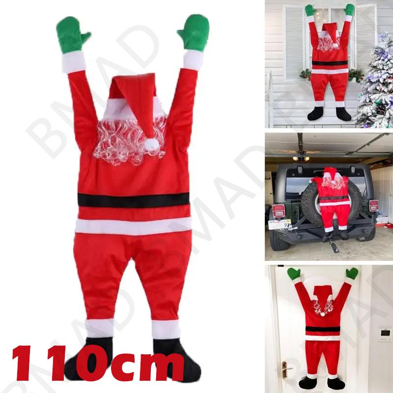 

Outdoor Christmas Climbing Santa Decoration Waterproof Hanging Ornament for Wall Window Yard Garden Decor