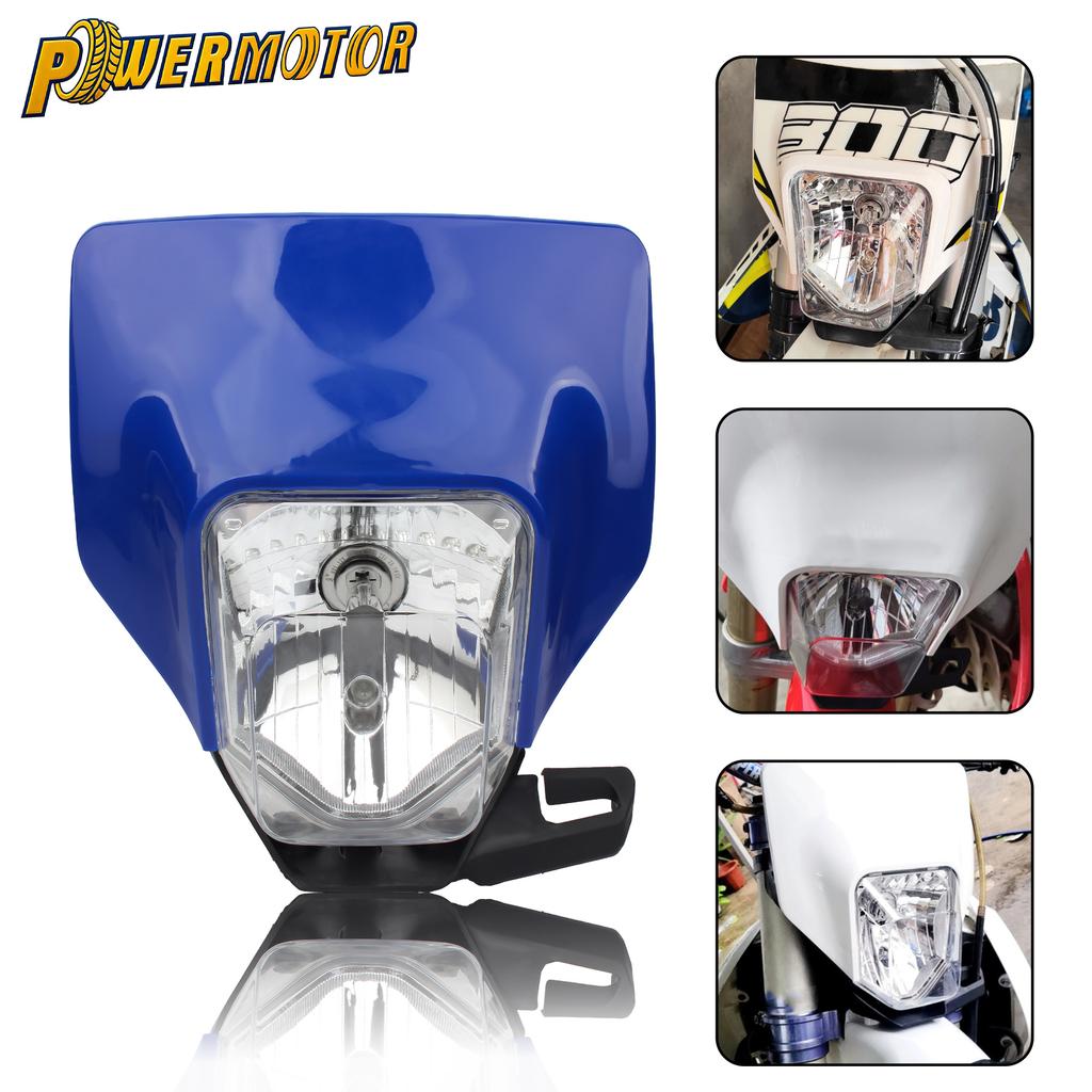 Motorcycle H4 Halogen Headlight DRL For Husqvarna FC FE FX TX TC TE 125 250 300 350 450 501 2017 2018 2019 Motocross Headlamp