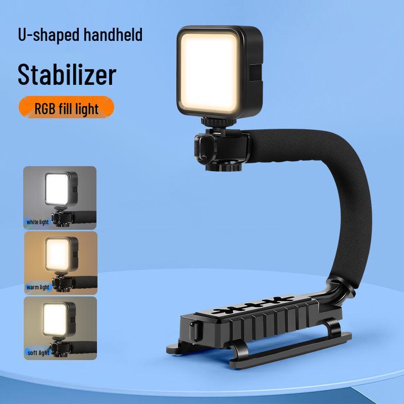 U-shaped Handheld Gimbal Stabilizer for Smooth Mobile Video and Vlog Shooting
