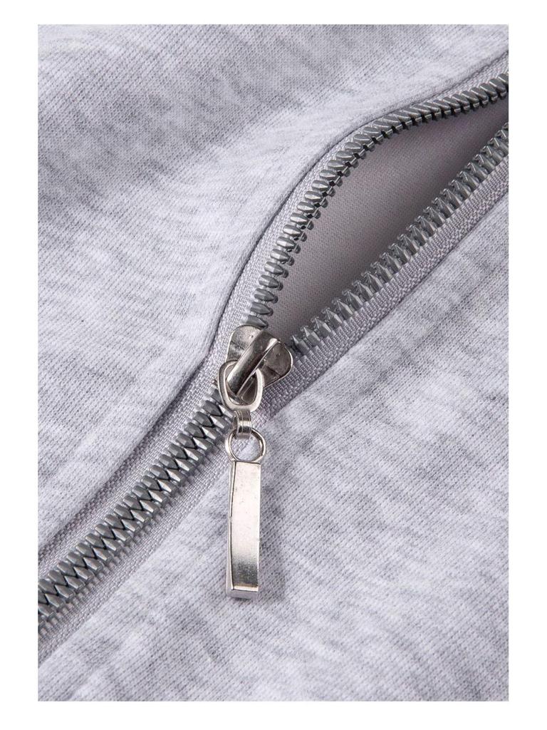 Dámská zeštíhlující mikina s kapucí na podzim/zimu 2024 - Bavlněná mikina se zipem zeštíhlující pas