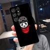 Cartoon Cute Panda Bear Cover For Samsung Galaxy S24 Ultra S25 S22 S23 Plus S20 S21 FE S9 S10 S23 FE Phone Case