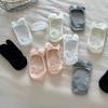 5pairs Fashion Invisible Non-slip Low Cut Boat Sock Solid Comfortable Breathable Two Finger Socks Summer Thin Cotton Tabi Socks