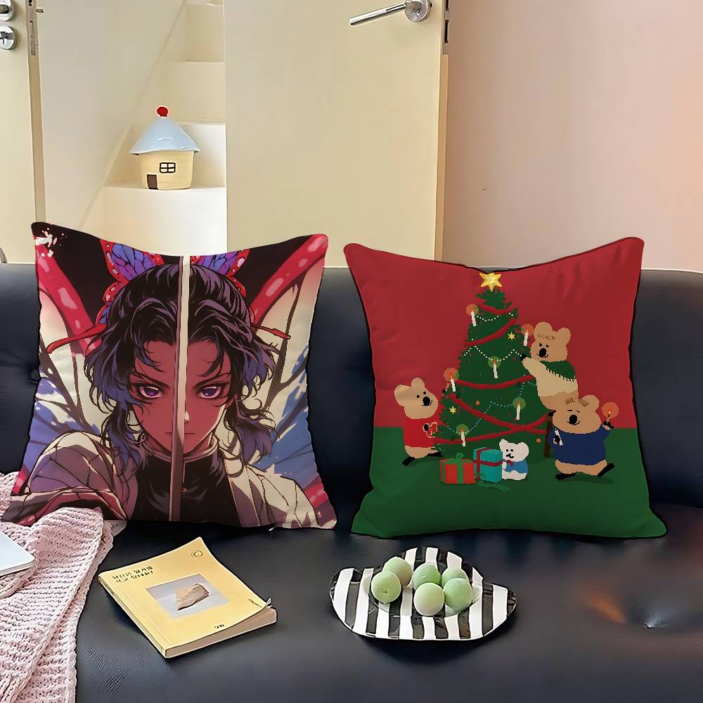 Korea D-Dinotaeng Cute Pillow Case Throw Pillow Cover Nordic Vintage Style Cushion Covers Home Living Room Sofa Couch Seat