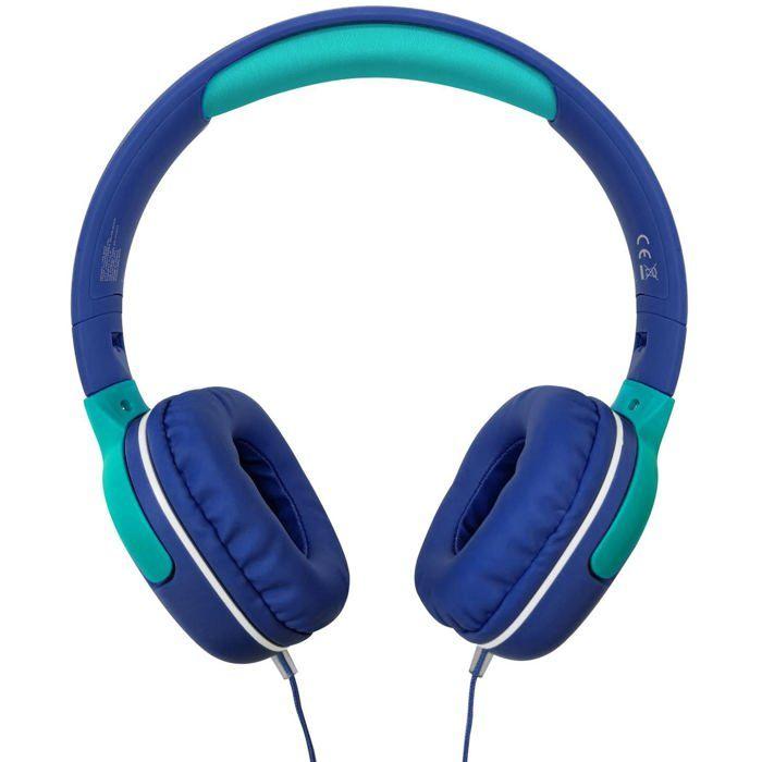 Écouteurs supra-auriculaires - CELLY - KidsBeat 2 - Volume limité 85dB - Connecteur 3,5 mm - Bleu