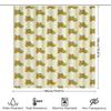 Bathroom Shower Curtain Waterproof Vintage Floral Pattern Fabric Decor Set Liner
