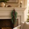 2 Pieces Artificial Evergreen Decoration Seasonal Drooping Branch