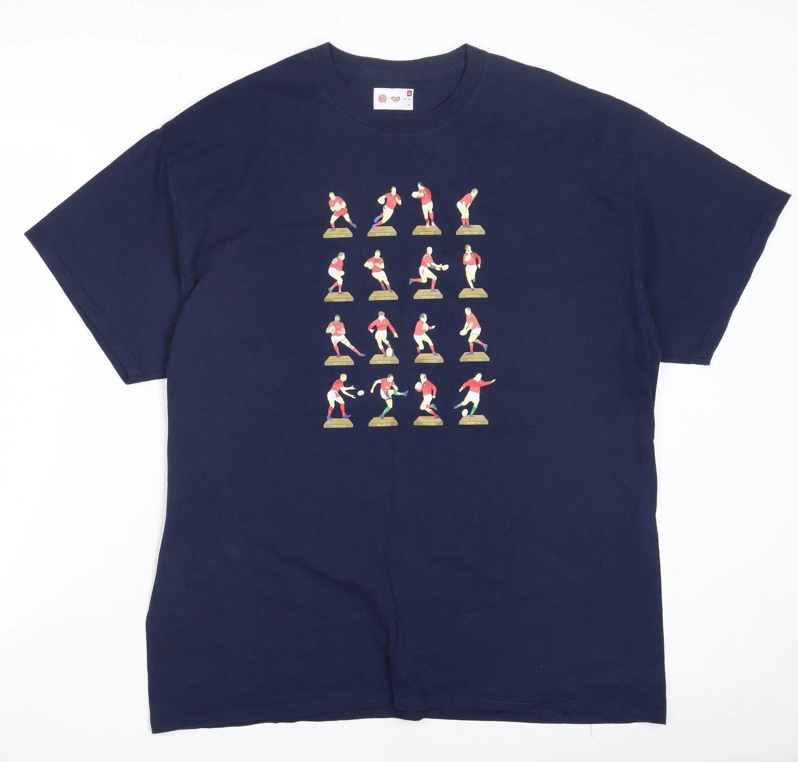 

Blue XL T-Shirt - Comfortable Cotton Crew Neck S