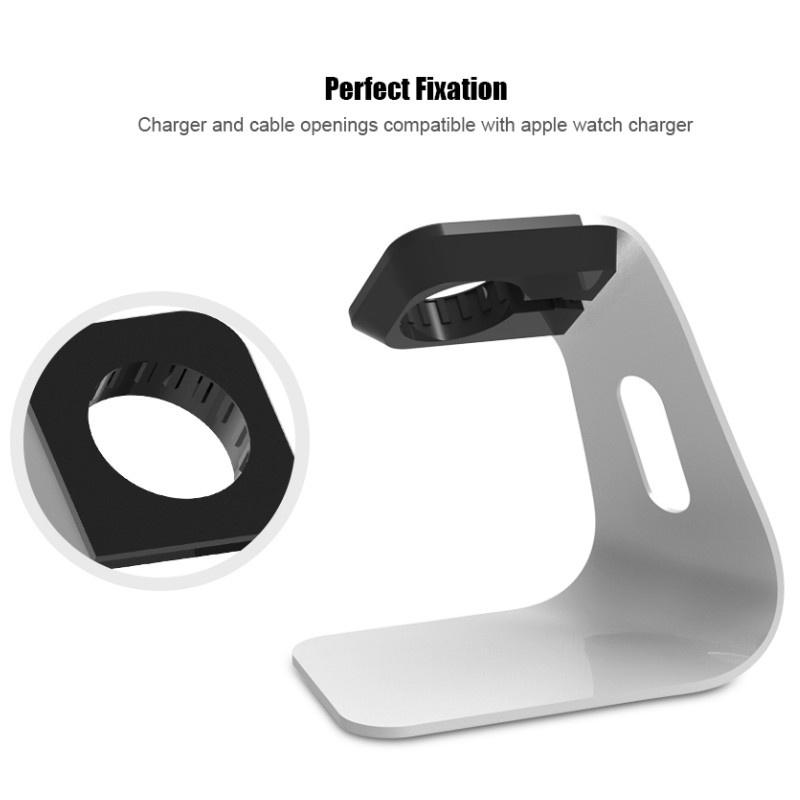 Metal Aluminum Charger Stand Holder for Watch Bracket Charging Cradle Stand for  I Watch Smart Watch Charger Dock Station