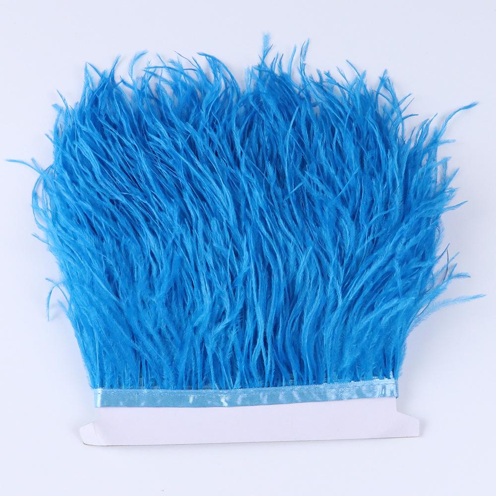 Color 10-15Cm Ostrich Hair Cloth Edge 53 Colors Wedding Clothing Accessories Diy