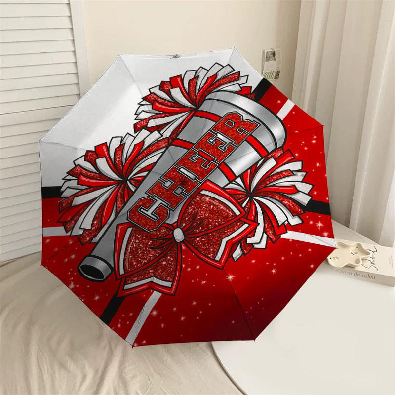 

1PC cheerleader cheerleading Umbrella-8-Rib Reinforced, Automatic Open, Lightweight & Durable, Cute Fashion Accessory for Outdoor-K1327