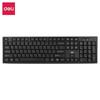 Deli 2168 Wireless Slim Silent Keyboard, Black