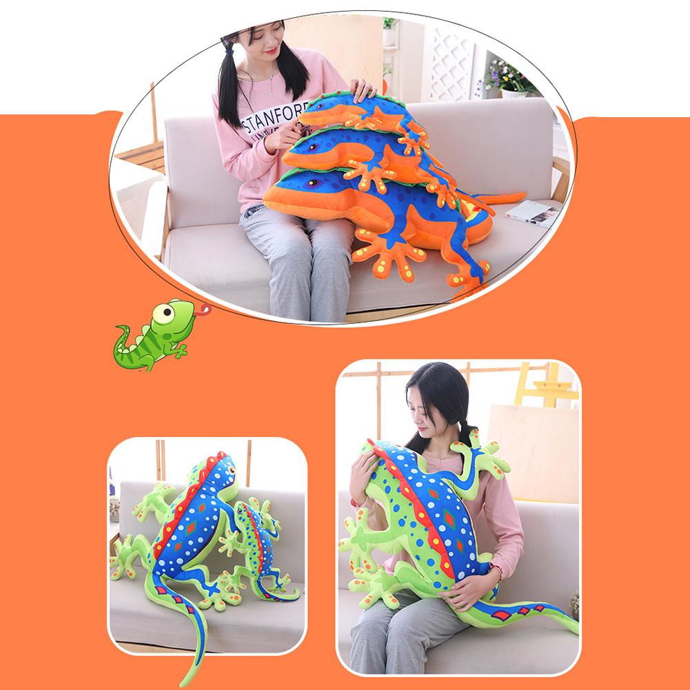 3D Soft Doll Sleeping Lizard Pillow Stuffed Fluffy Toy Kids