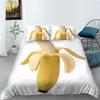 Yellow Banana Bedding Set Sweet Tropical Fruit Duvet Cover King/Queen Size For Kid Adult Vegetarian 2/3pcs Polyester Quilt Cover