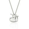 Pebble Heart Silver (W) T-Bar Necklace S Hl6N53610W9600