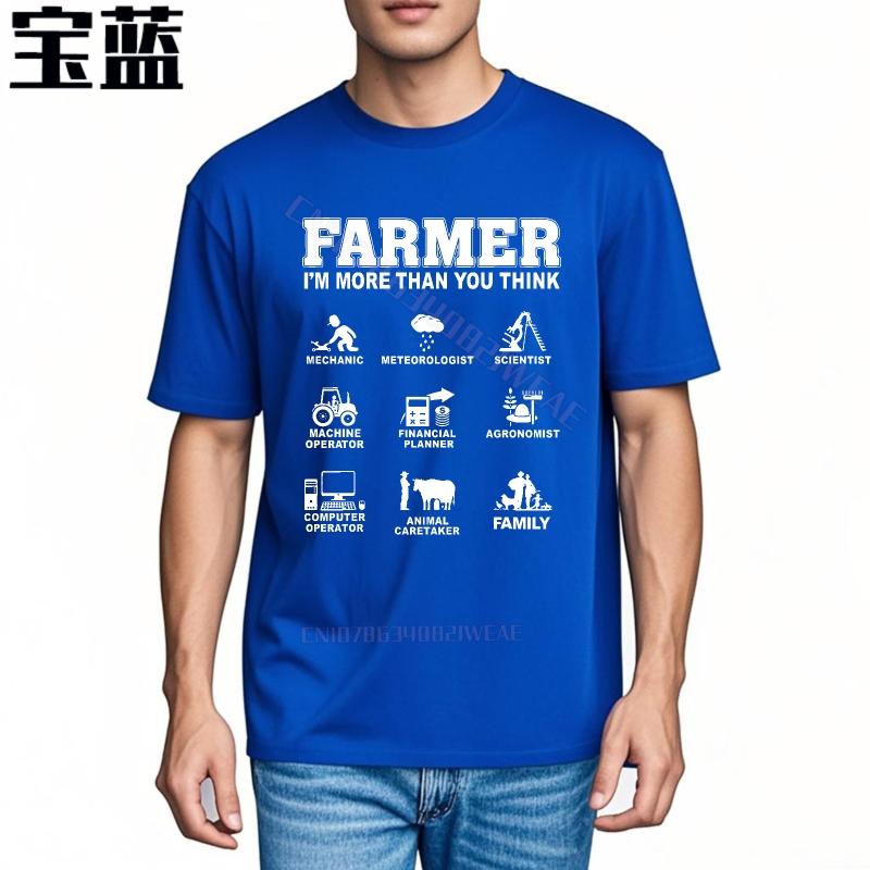 Funny tshirt Fashion Short Sleeve Shirt Farmer Im More Than You Breathable Plus Size Tshirt Hiphop Round Neck Tee Travel