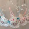 Girls Summer Thin Sweet Cute Kitty Lace Pure Desire Small Breast Gathered Underwear