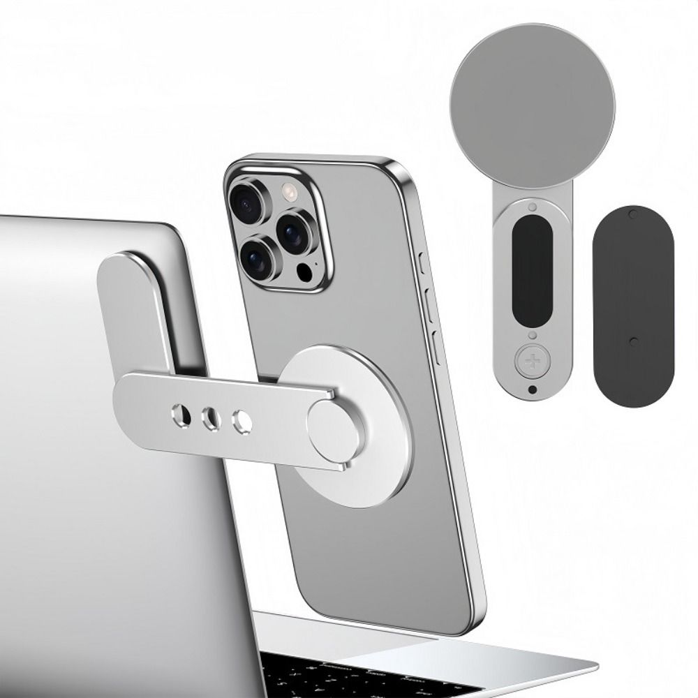 Foldable Extension Bracket Monitor Side Mount Phone Stand Magnetic Phone Holder  for Laptop