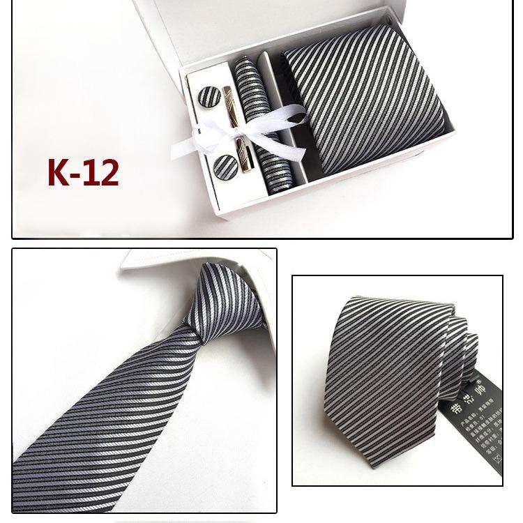 Herren-Krawatten-Geschenkbox 6-teiliges Set Gruppenkrawatte Business-Krawatte